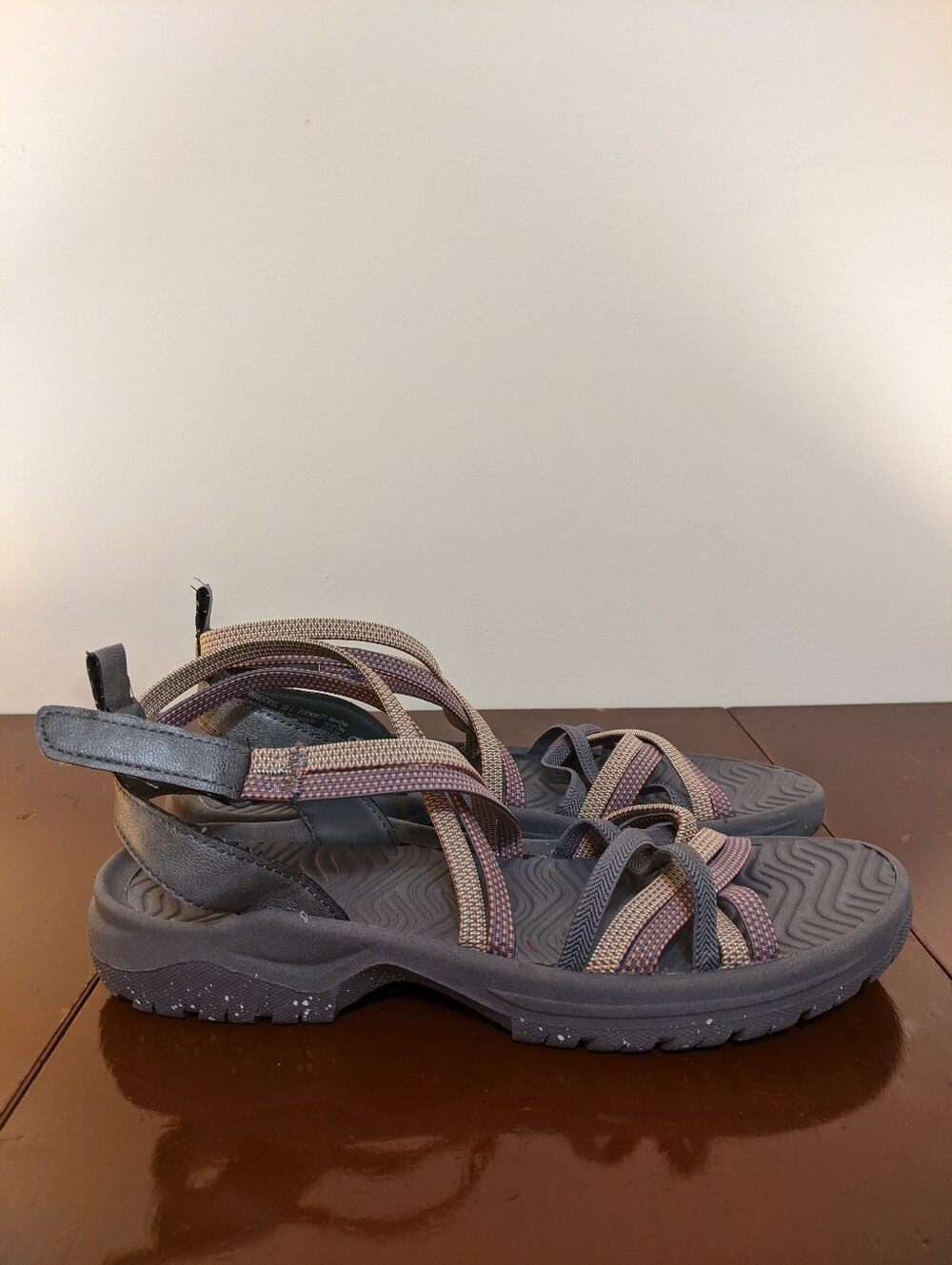 Athletic Works Women's Strappy Velcro Sandals